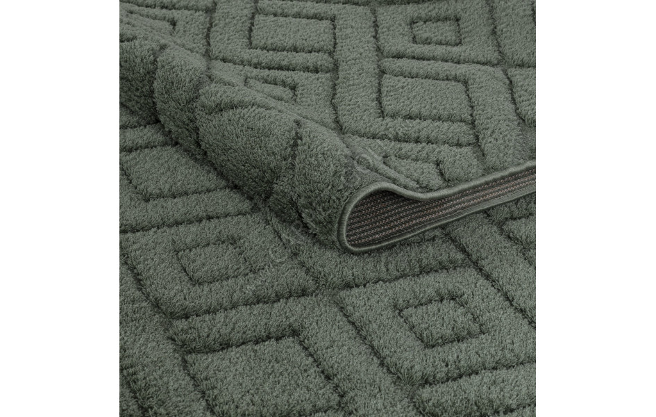 Рельефный турецкий ковер Sofia 0E426A D.GREEN