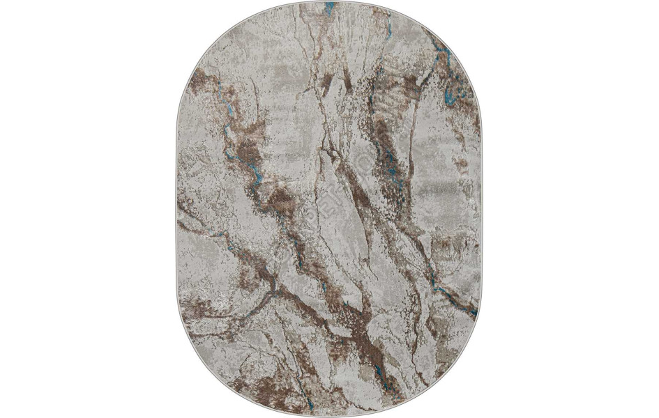 38552A OVAL BLUE FLS / CREAM FLS Eliza