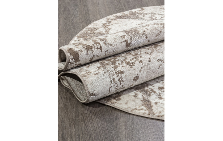 Ковер в стиле модерн F175 - BEIGE - Овал - коллекция ALABAMA