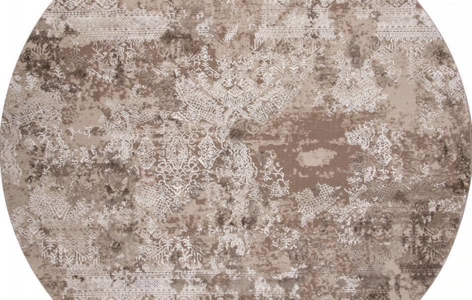 Ковер 03851B - BROWN / BROWN - Круг - коллекция ARMINA