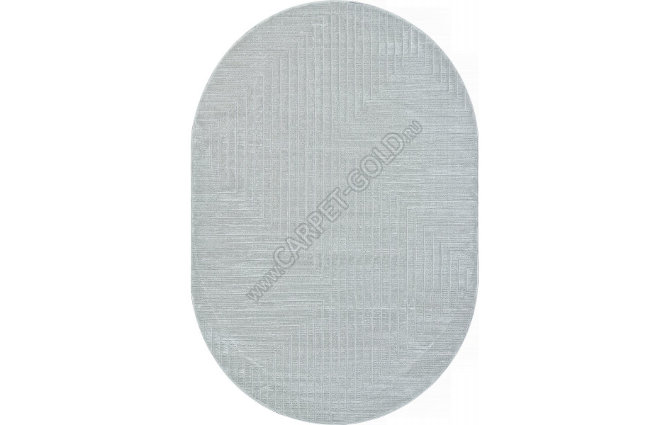 Ковер E256AT - L.GREY / GREY - Овал - коллекция SIROCCO