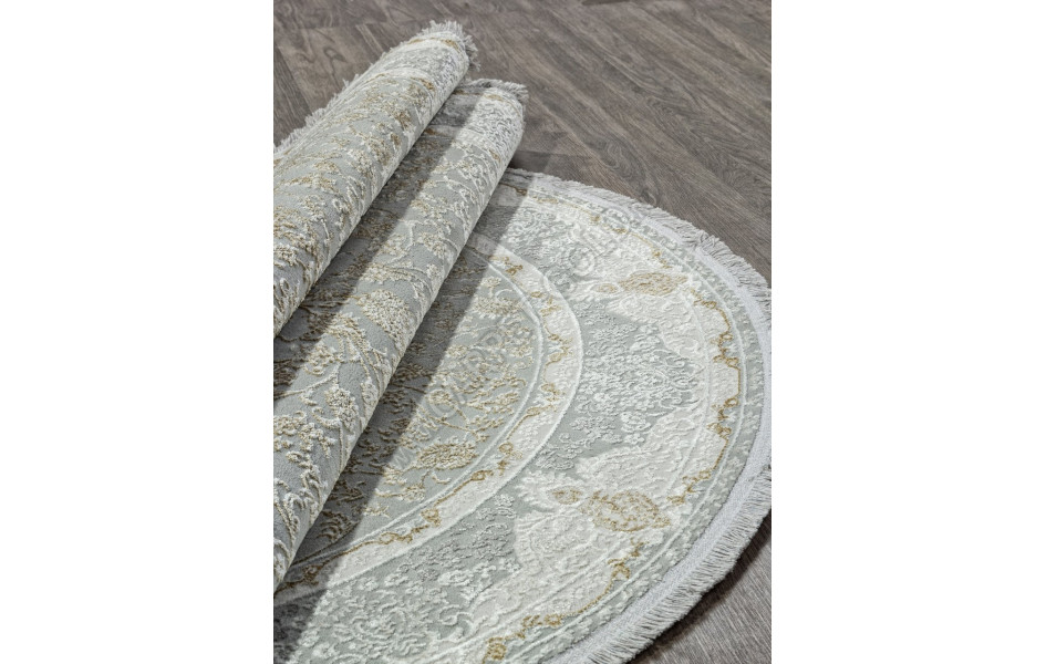 Ковер 30219Z - GREY / CREAM - Овал - коллекция SANDALI