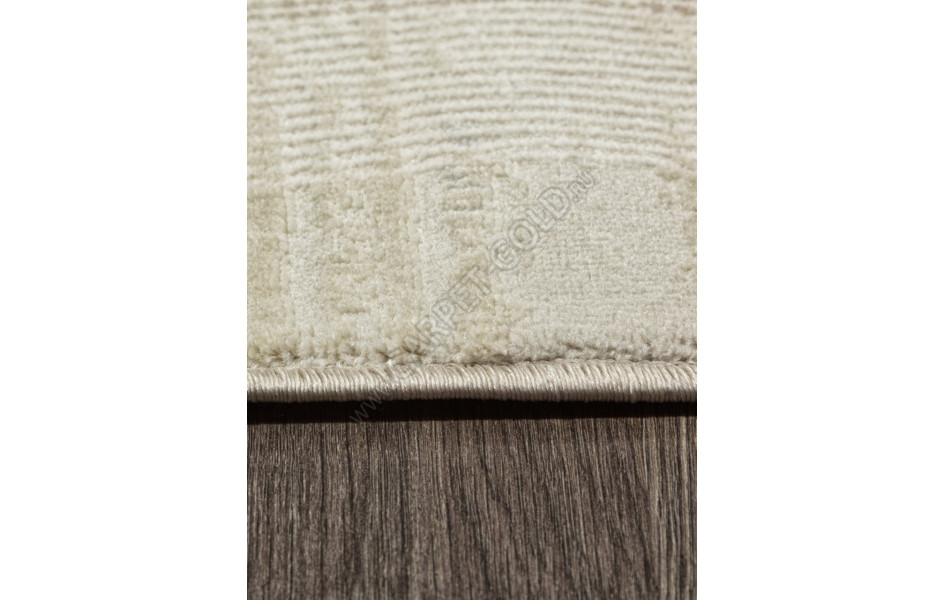 Ковер F416AD - BEIGE / L.BROWN - Овал - коллекция AFINA