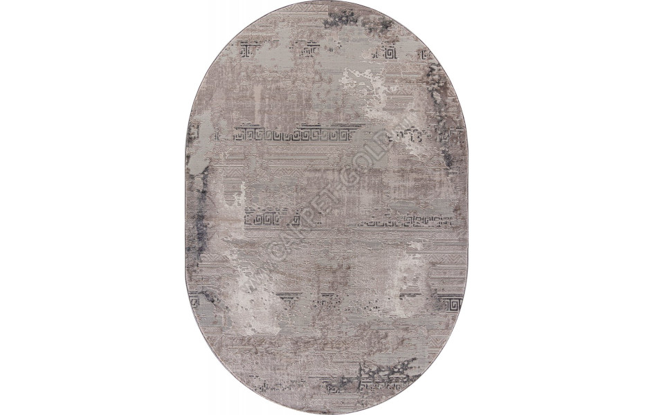 Ковер O1899 - 995 GREY / GREY - Овал - коллекция BRAND