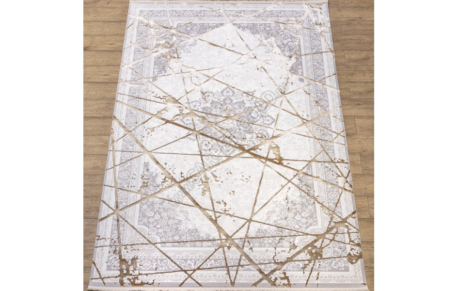 КОВРЫ ДИЗАЙН KB03A ЦВЕТ WHITE / BEIGE_1 Prado